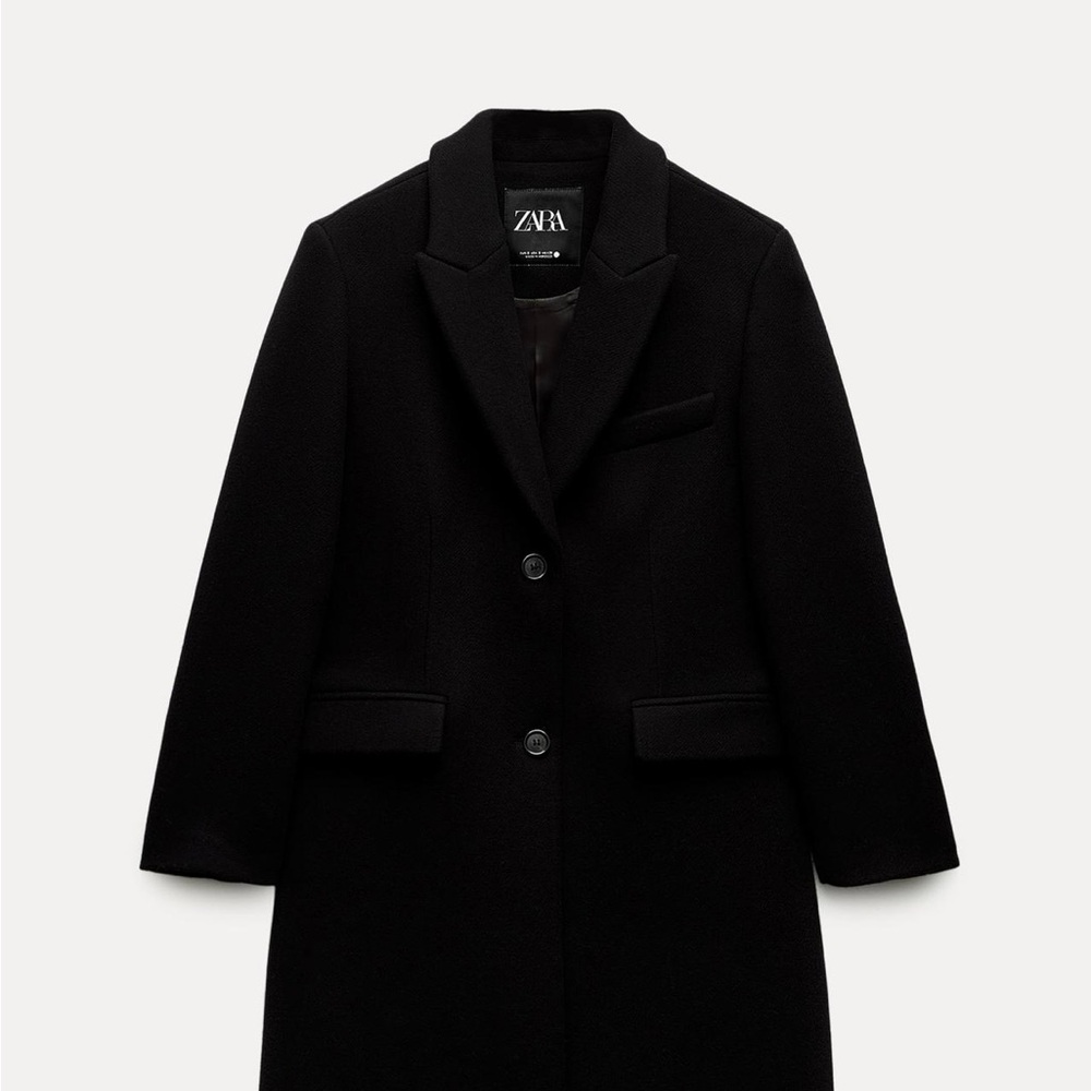 Zara Wool Meanswear-style coat ZW collection.